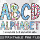 Summer Beach Doodle Letters Bundle