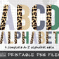 Half Leopard Alphabet Letters