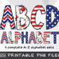 Patriotic Alphabet Letters