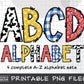 cowboy alphabet png sublimation