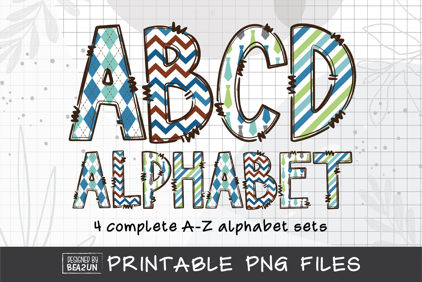 Father's Day PNG Alphabet Sublimation, Happy Father's Day Alphabet Clip Art PNG Designs