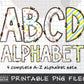 school alphabet letters png sublimation