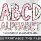 Valentines Alphabet PNG