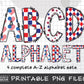 4th of July Alphabet Sublimation