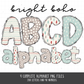 boho doodle alphabet letters