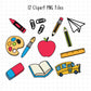 school clip art png sublimation