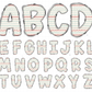 boho doodle alphabet letters