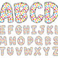 rainbow alphabet clipart