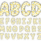 Summer Lemon Alphabet Clipart