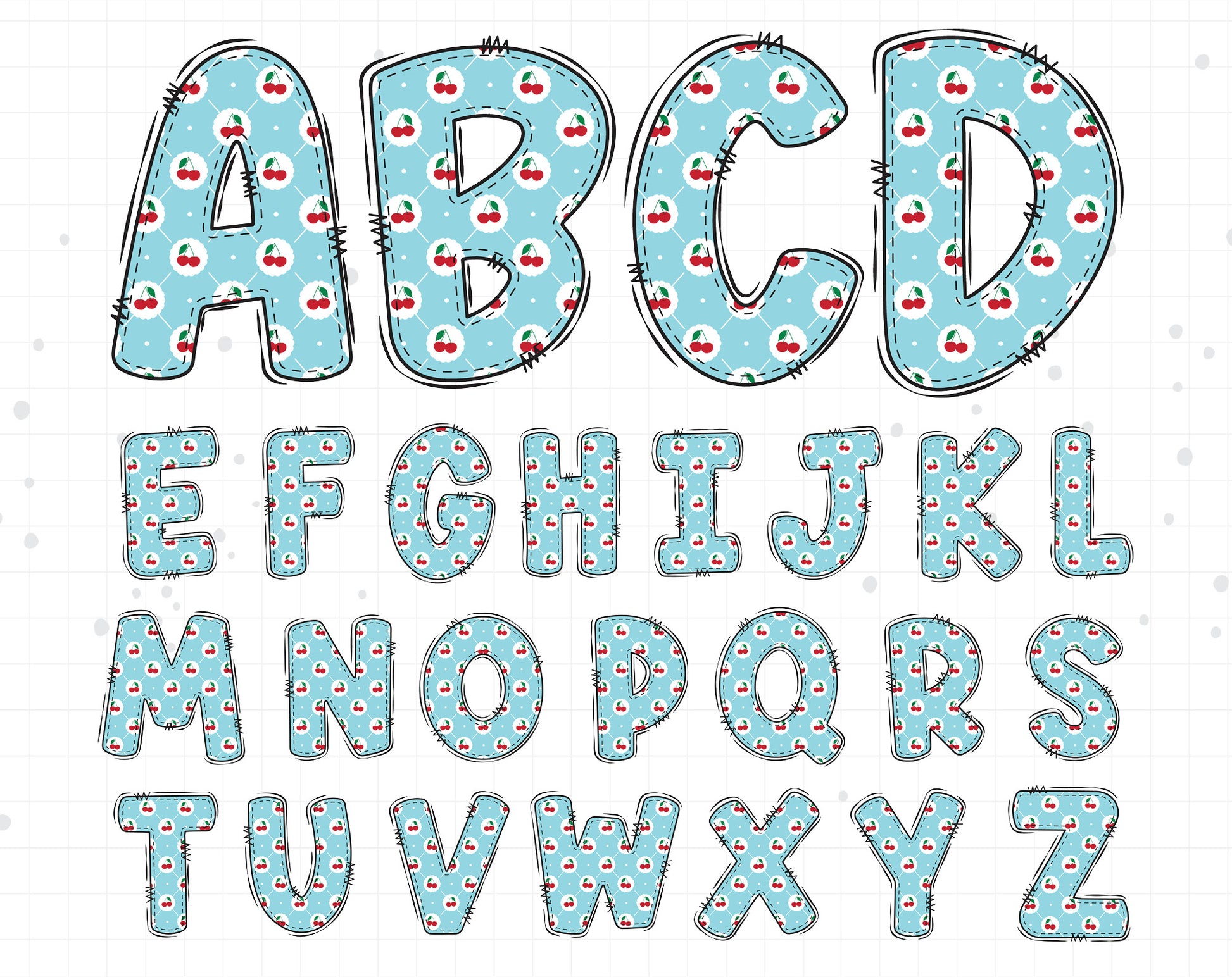 cherry alphabet letters