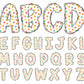 Star Doodle Alphabet Clipart