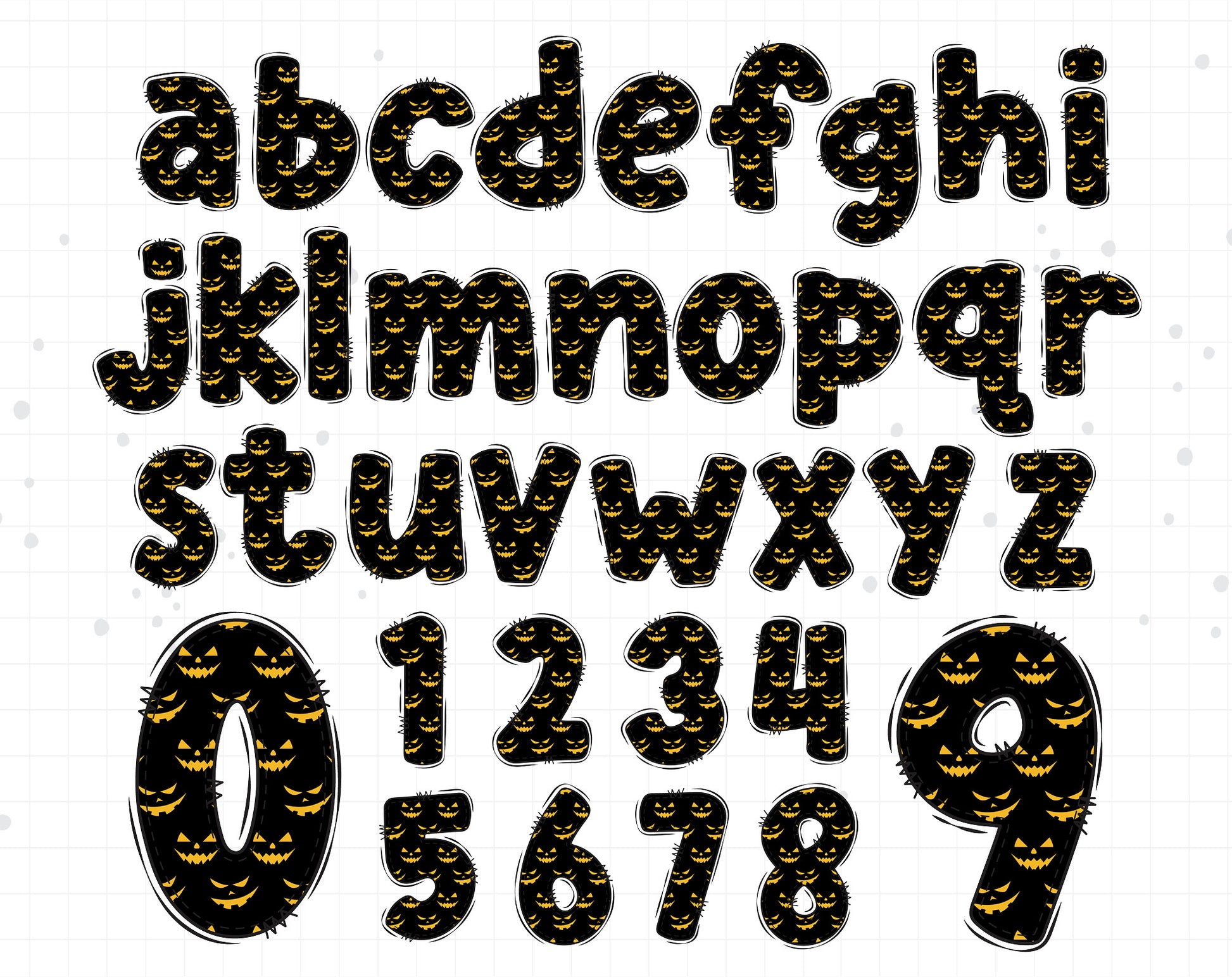 Halloween Doodle Alphabet Letters, Halloween Alphabet PNG Sublimation, – KumaBearStudio halloween-doodle-alphabet-letters-halloween-alphabet-png-sublimation-kumabearstudio