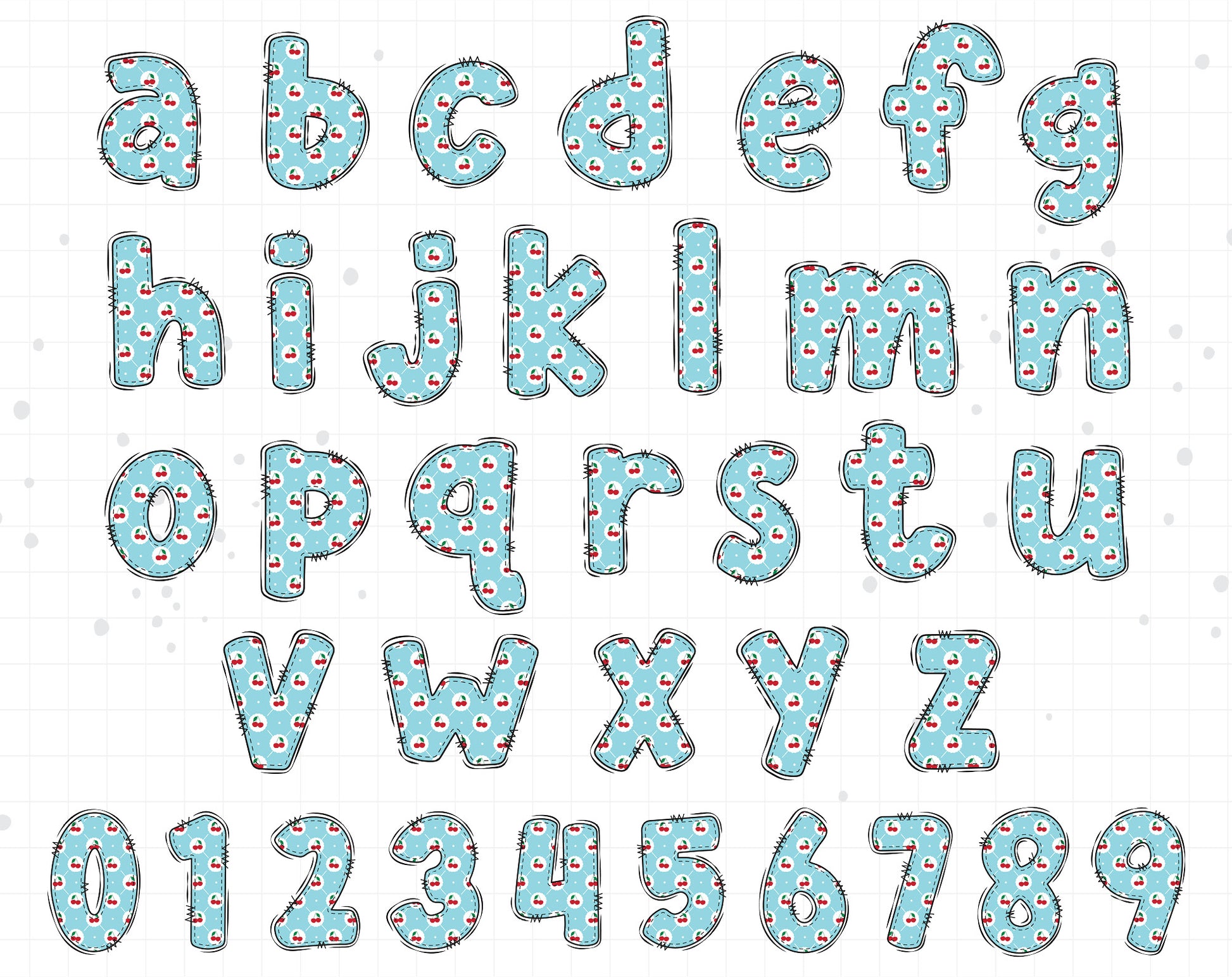 cherry alphabet png