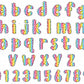 rainbow alphabet letters