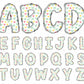 ice cream candy alphabet letters