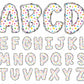 rainbow star alphabet letters