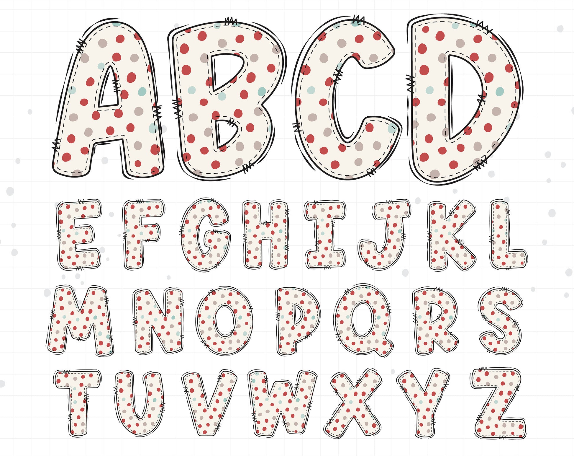 Boho Alphabet Letters