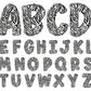 Safari Animal Print Alphabet PNG