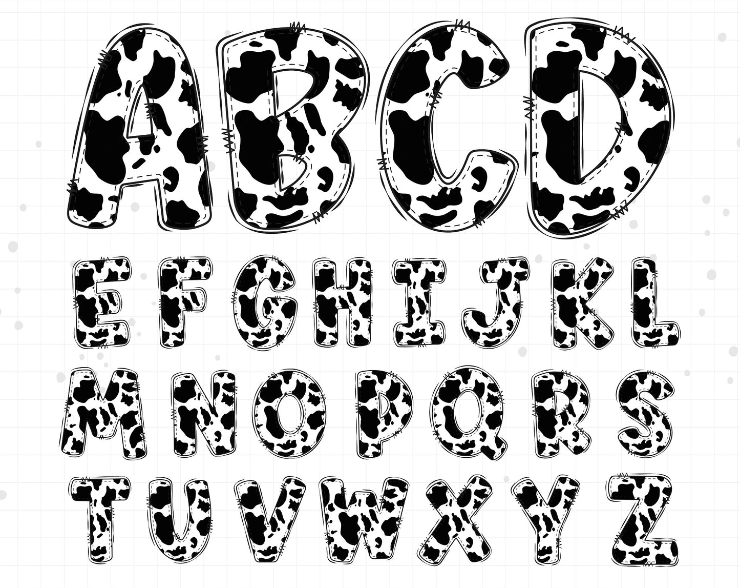 cowboy alphabet letters