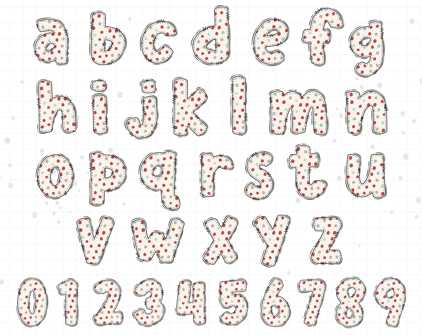 Boho Alphabet PNG