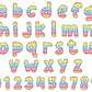 rainbow doodle alphabet