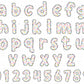 rainbow alphabet letters