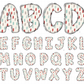 boho doodle alphabet letters