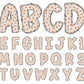 boho chic alphabet letters