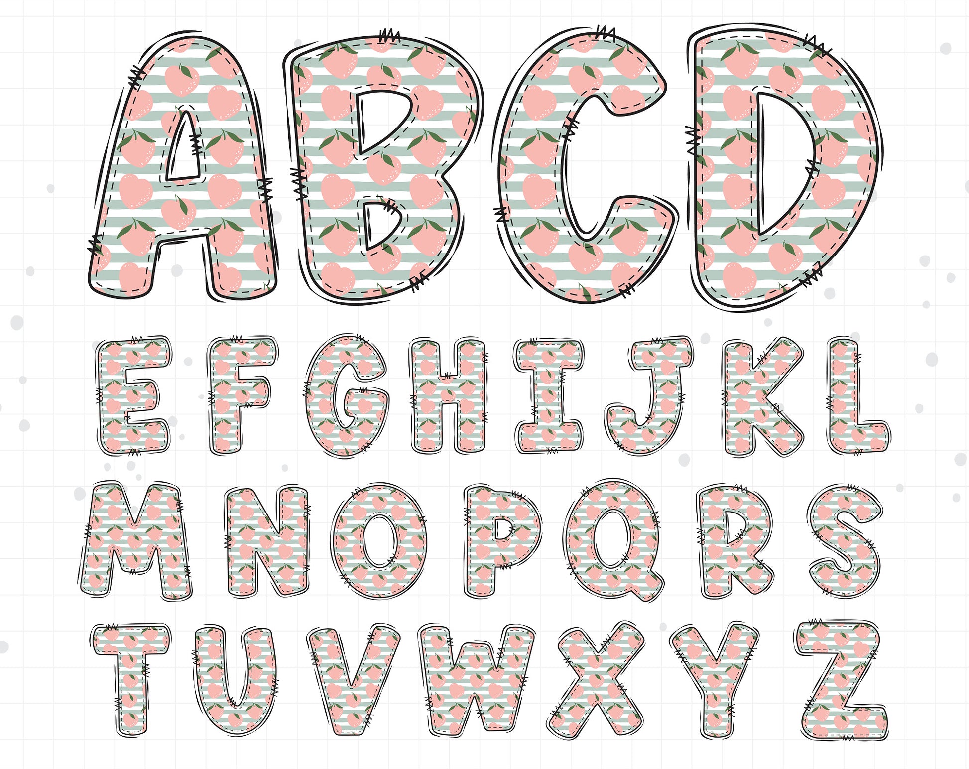 Peaches Alphabet