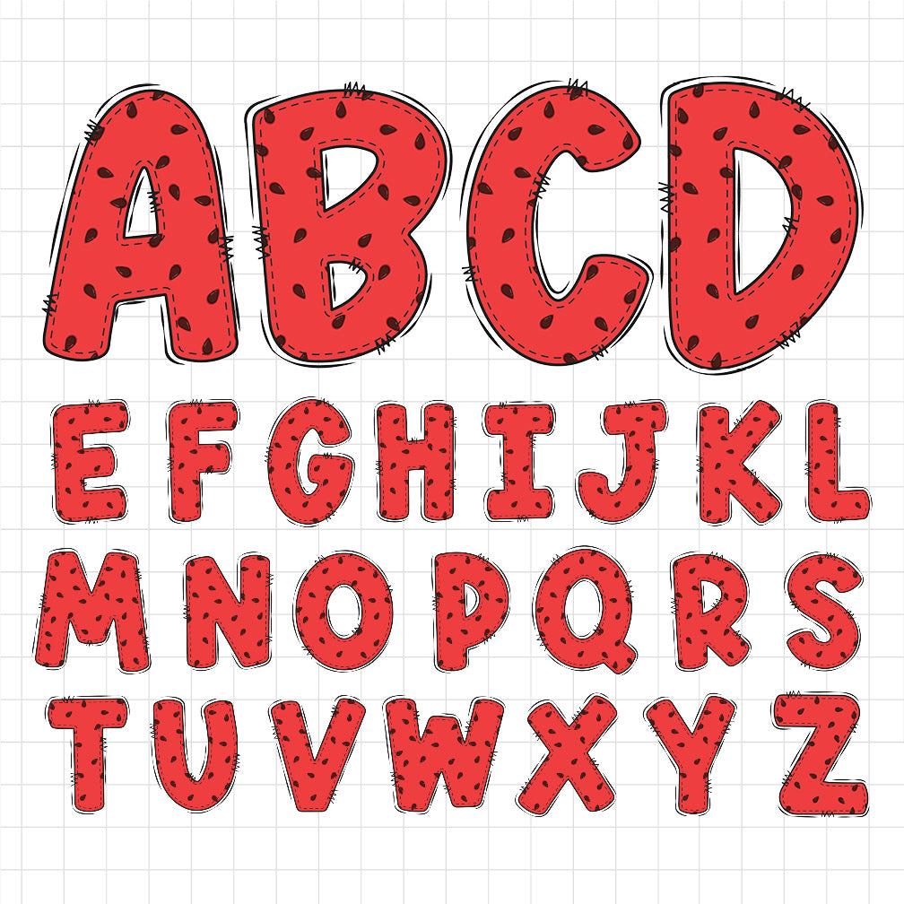 Summer Doodle Alphabet Letters