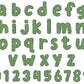 Watermelon Alphabet Letters Graphic Design