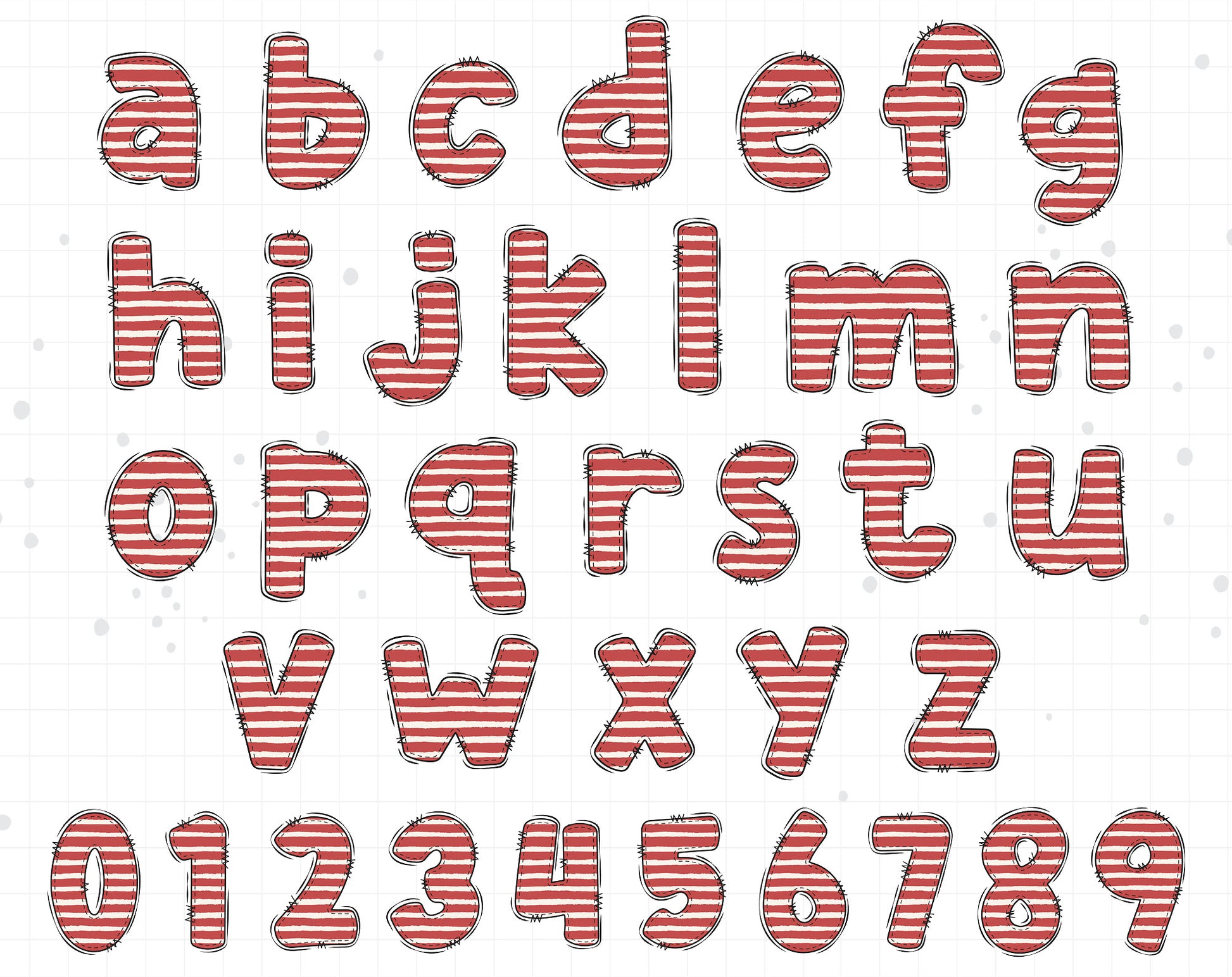 Boho Alphabet PNG