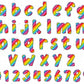 rainbow alphabet letters