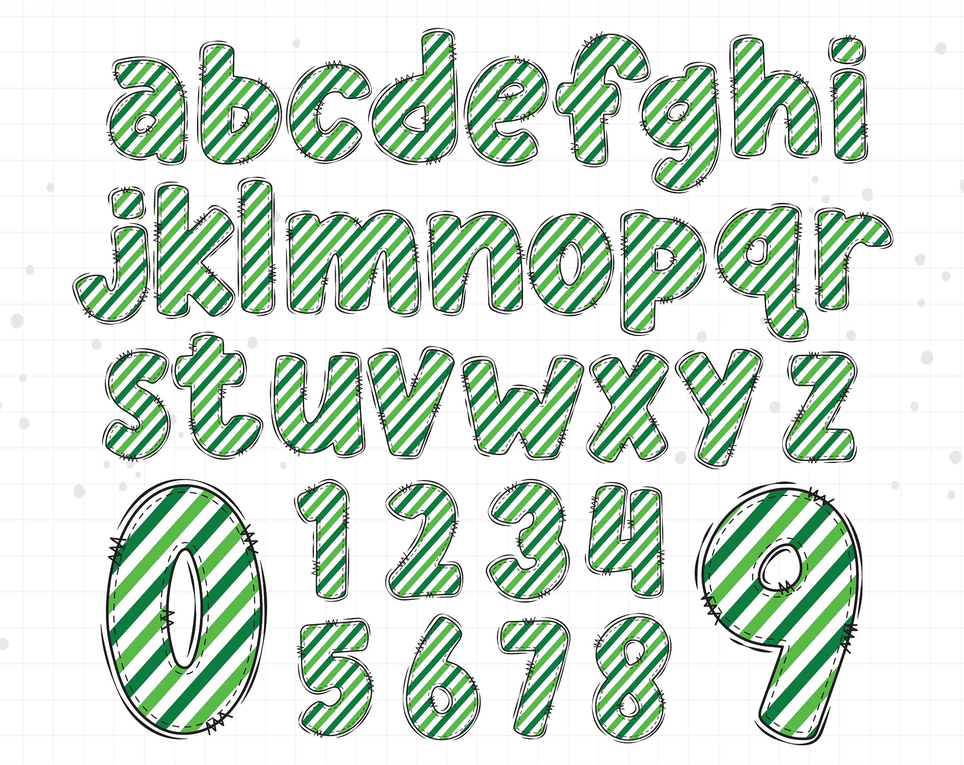 Football Doodle Letters