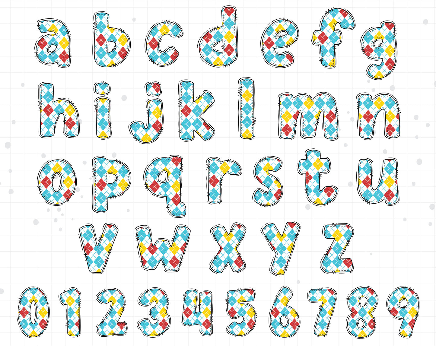 school boy alphabet letters