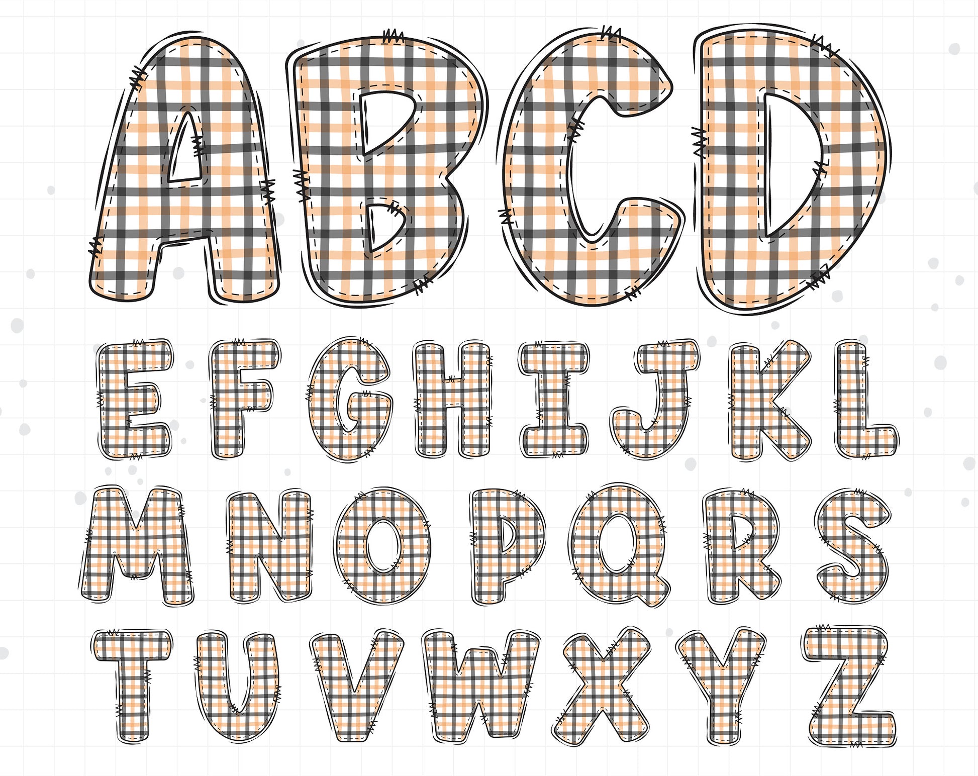 Halloween Alphabet PNG