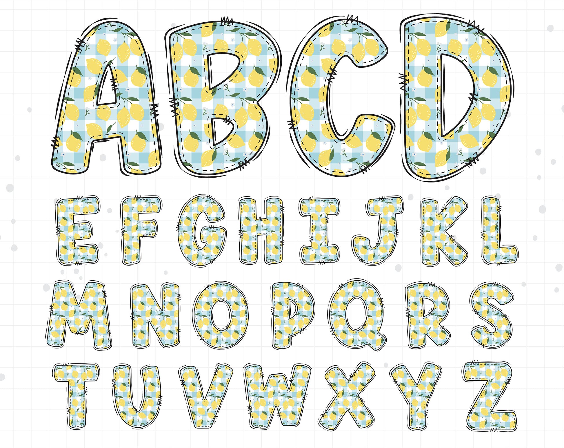 Summer Alphabet Letters