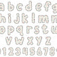 Vintage Alphabet PNG