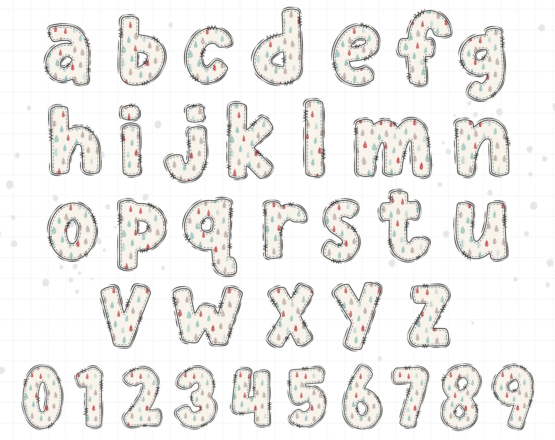 Vintage Alphabet PNG