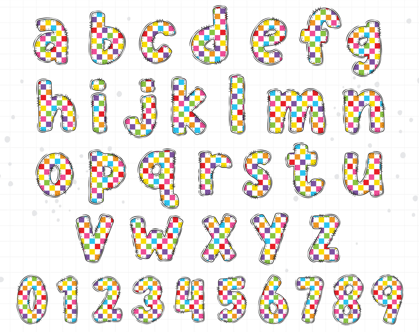 Rainbow Alphabet Letters