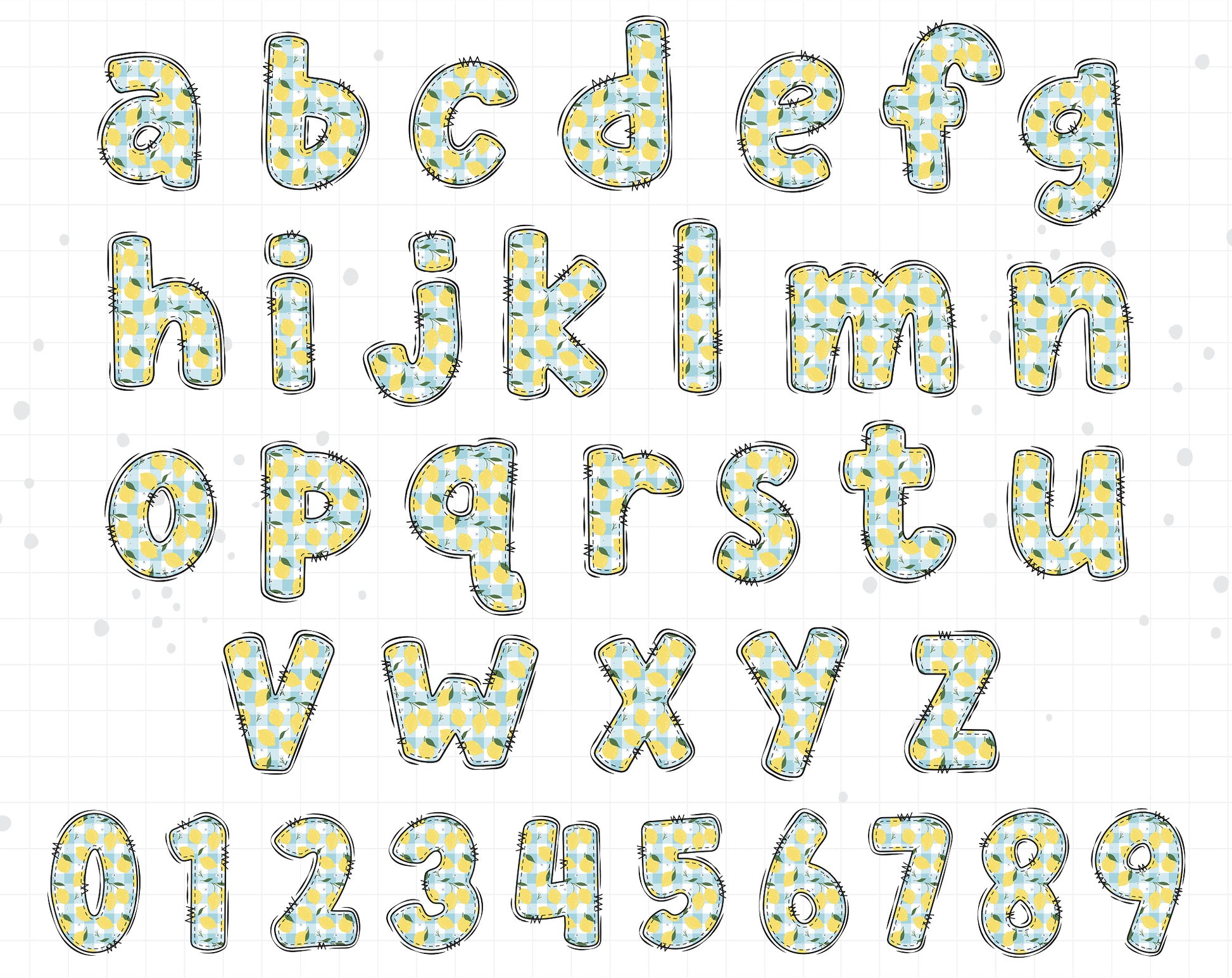 Lemon Summer Alphabet