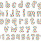 polka dots alphabet letters