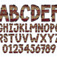 Glitter Alphabet PNG