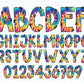 Tie Dye Alphabet Letters