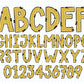 Honey Bee Alphabet PNG Sublimation