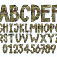 Camo Alphabet PNG Sublimation