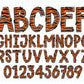 Tiger Alphabet PNG Sublimation