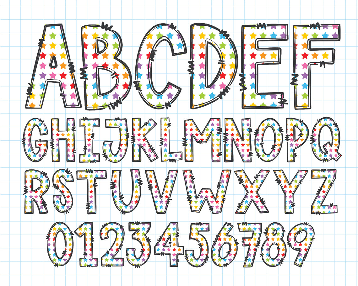 Rainbow Alphabet Letters