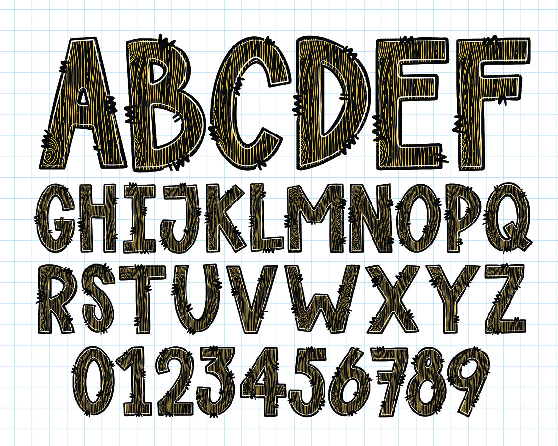 Halloween Forest Alphabet Letters 