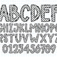 Black & White Doodle Alphabet Letters